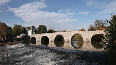 Old bridge in Wetzlar, Germany Vidéo 32021952