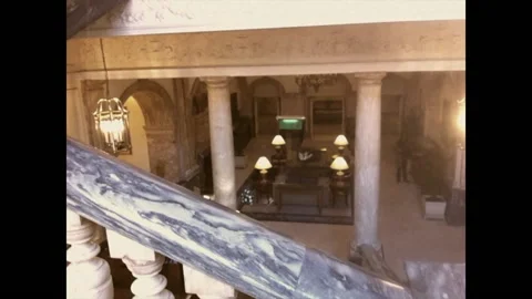 Old British Rail Headquarters Lobby Vídeos de archivo 147399367
