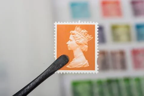 Old British    stamp Stock Photos