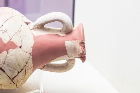 Old broken amphora Stock Photos