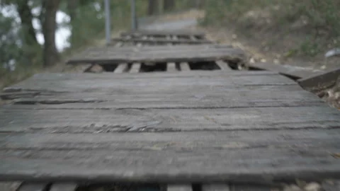 Old broken bridge Видео 116439676