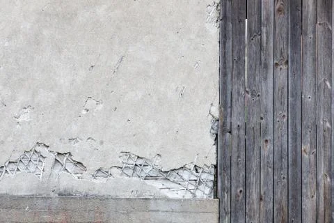 Old broken building wall Stock Photos
