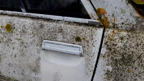 Old broken car Stock Footage 123693817