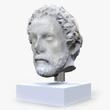 Old & Broken Imperial Servant Portrait Sculpt 3D Model