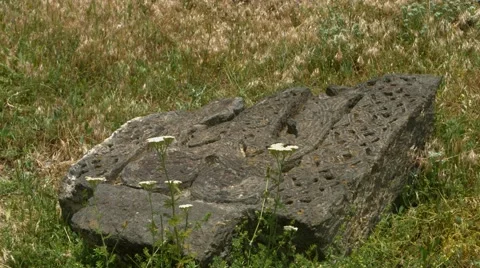 Old Broken Monastry Tombstone Vidéo 53232636