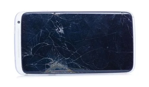 Old broken smartphone Stock Photos