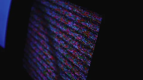 Old Broken Television Static 5 Stock Footage 71905093