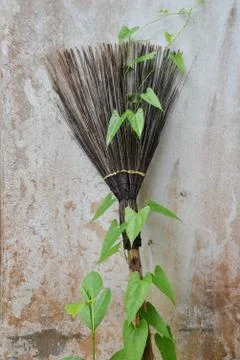 Old broom Stock Photos