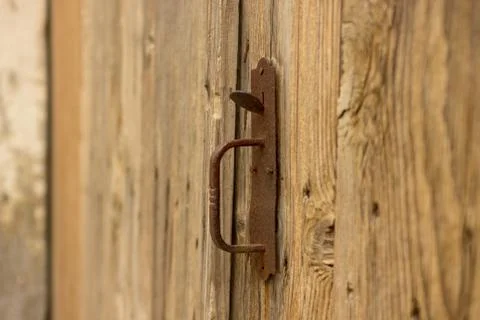 Old brown barn handle Photos
