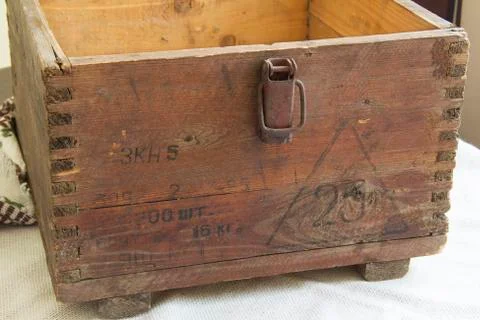 The old brown box Stock Photos