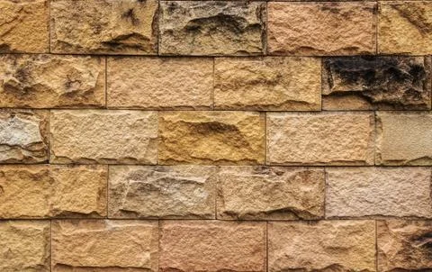 Old Brown Brick Wall, Texture and Background, Closeup. 스톡 사진