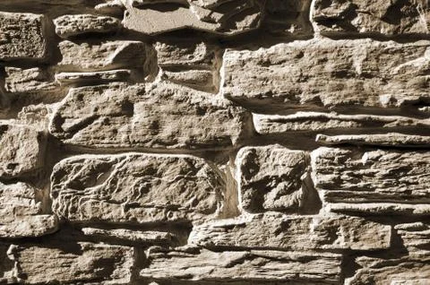 Old Brown Bricks Wall Pattern. Stock Photos