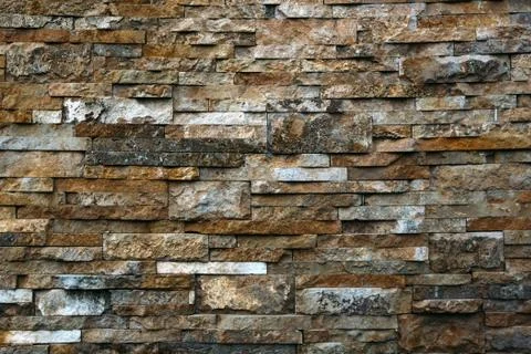 Old Brown Bricks Wall Pattern. Stock Photos
