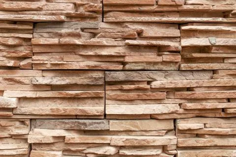 Old Brown Bricks Wall Pattern. Stock Photos