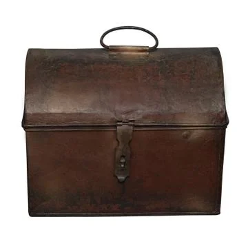 Old brown chest Stock Photos