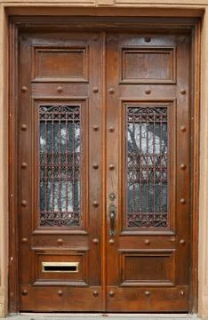 Old brown doors Stock Photos