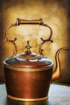 Old Brown Kettle Stock Photos