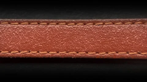 Old Brown Leather Strap Vídeos de archivo 262751625