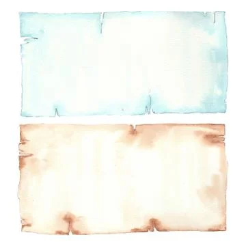 Old brown page on a white background. Stock Illustration