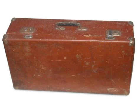 Old brown suitcase Stock Photos