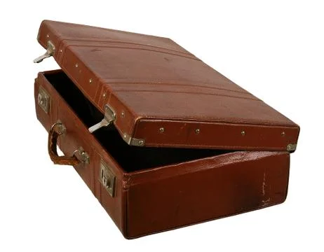 Old brown suitcase Stock Photos