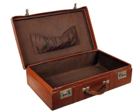 Old brown suitcase Stock Photos