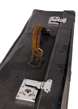Old brown suitcase Stock Photos