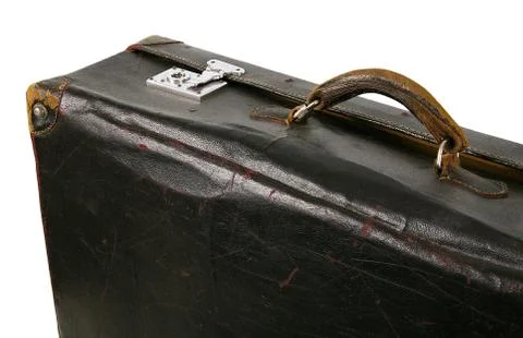 Old brown suitcase Stock Photos