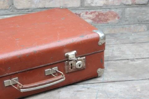 Old brown suitcase Photos