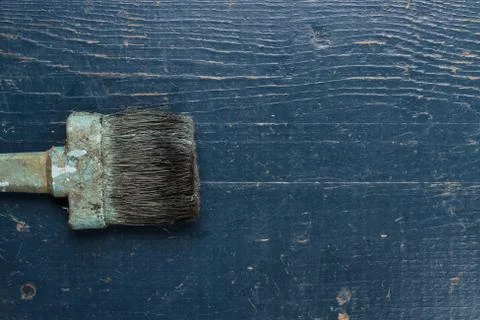 Old brush on the table Stock Photos