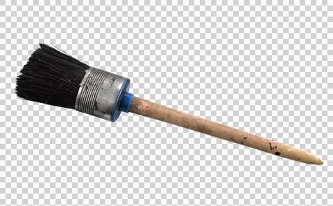 Old brush on white background Stock Photos