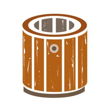 Old bucket Stock Illustration