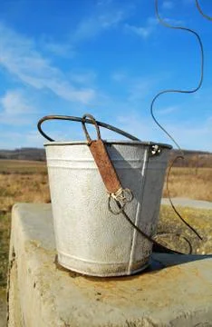 Old bucket Stock Photos