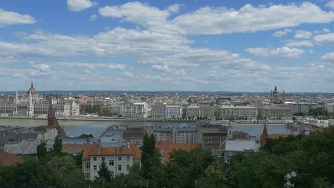 Old Budapest City View Stock Footage 92739979