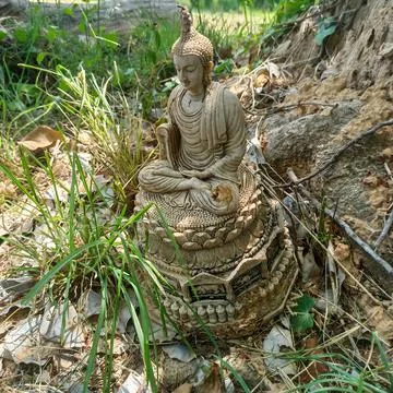 The old Buddha statue Stock Photos