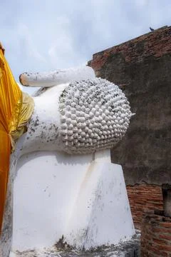 The old Buddha statue Stock Photos