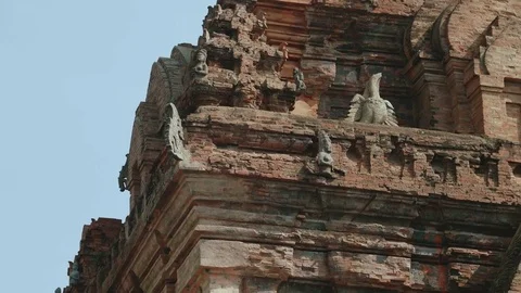Old Buddhist temple close-up Stock Footage 73524581