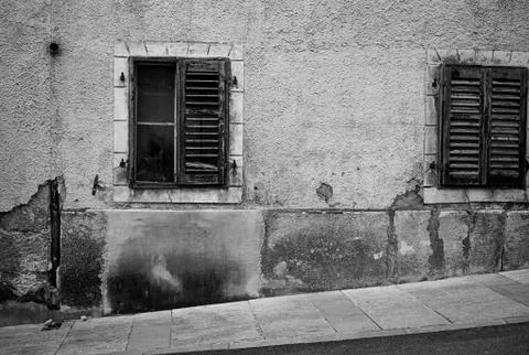 Old building that is abandoned Stock Photos