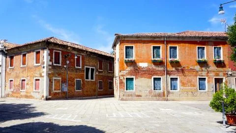 Old building architecture in Murano Stock Photos