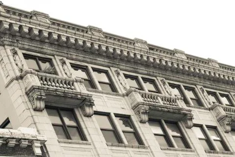 Old building balcony Stock Photos