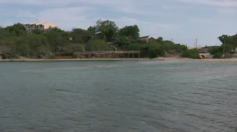 Old building on a beach 2 Video stock 320295