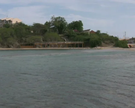 Old building on a beach 2 PAL Stock Footage 320310