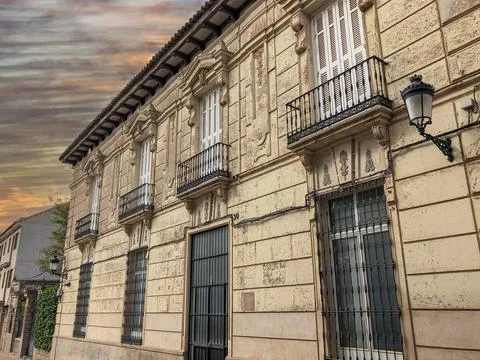 Old building in Campo de Criptana. Stock Photos