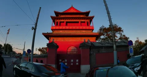 Old building  in  central Beijing Stock Footage 67941411