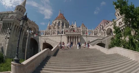 Old building  in  central Budapest Stock Footage 77134701