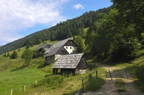 Old building in the countryside Stock Photos