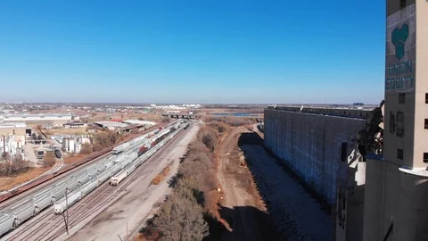 Old Building crumblinf down Stock Footage 98614380