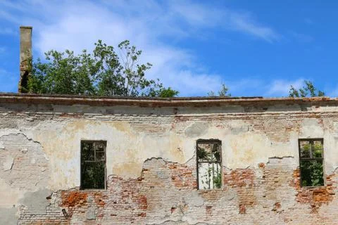 Old building is destroyed Stock Photos