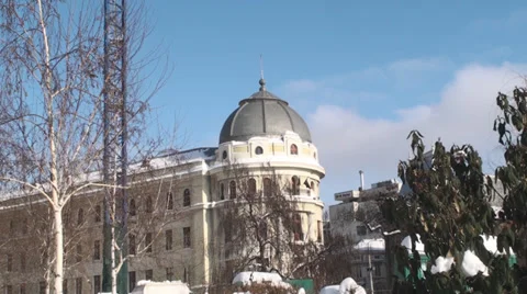 Old Building In Downtown Bucharest Still Shot Stock Footage 35230933