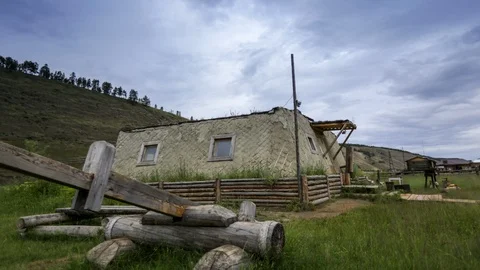 Old building in the evening Stock Footage 105965925